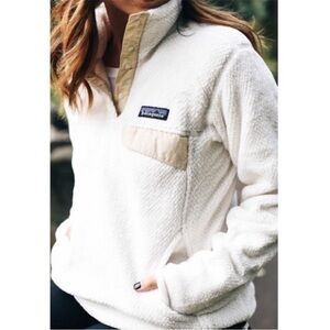 Patagonia Re-Tool Snap-T Pullover in Raw Linen - White X-Dye (Women’s Small)